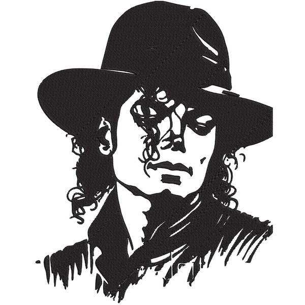Michael Jackson - Embroidery - Instant Download | DST, PES, Jef, Exp,Vp3, Emb