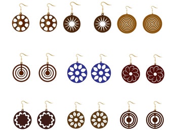 Earring SVG Bundle: Laser Cut Templates (Digital Download)