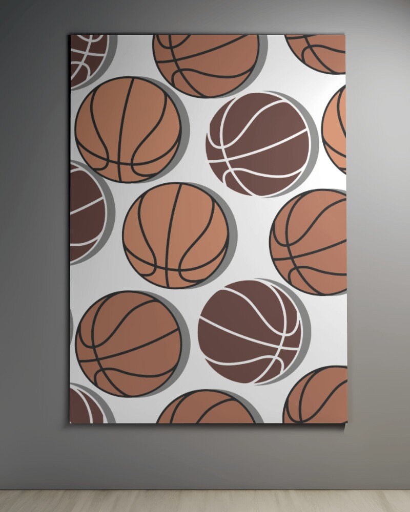 Basketball Surface Pattern Design, Basketball Wallpaper, Basketball ...