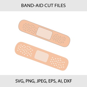Band-aid SVG clipart silhouette cricut laser cut file, Band-aid outline art, svg, png, jpeg, dxf, ai, eps files included
