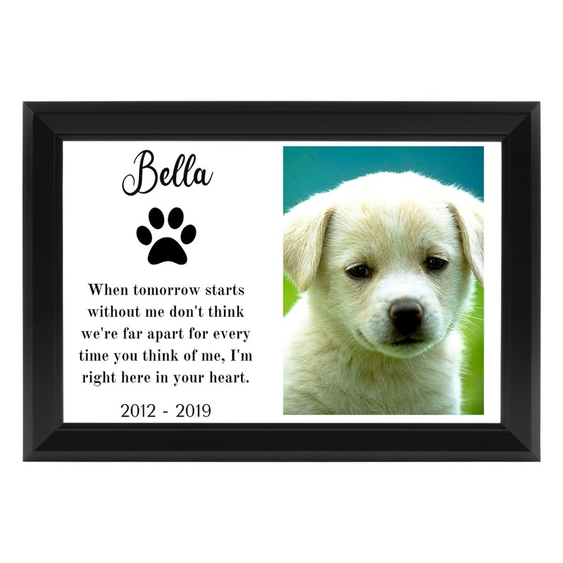 Personalized Pet Memorial Wall Decor, Dog Remembrance Gift, Custom