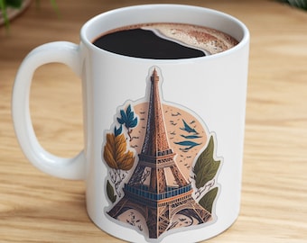 Eiffel Tower Coffee cup | Parisian Souvenir Cup | French Gift for Coffee Lovers