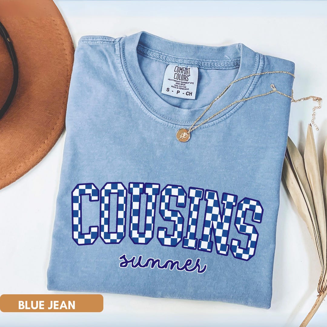 Comfort Colors® Cousins Summer Shirt, Matching Family Beach Tee, Blue ...