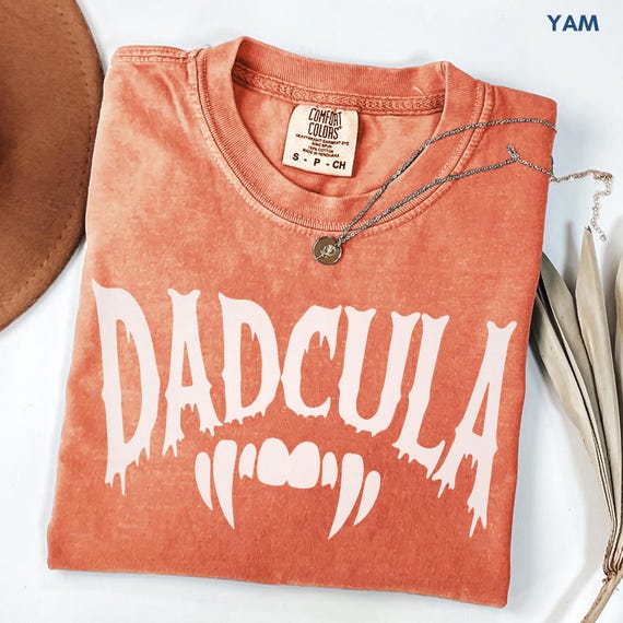 Dadcula Shirt, Mens Halloween Shirt, Funny Dad Shirt, Dad Halloween Costume, Comfort Colors Tee, Spooky Season Gift for Dad, Daddy Tee