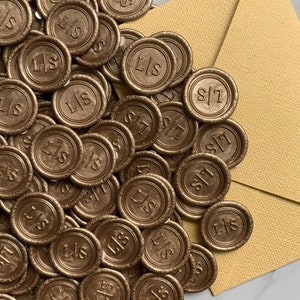 Wedding Wax Seal Stickers, Handmade Wax Seals, 40 Logo Collections, Self-Adhesive Envelopes Stickers for Birthday Graduation Anniversary