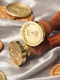 Wax Seal Stamp Kit - Custom Initials, Monogram, Logo - Range of Sizes Available, Wax Stamp Kit for Gift