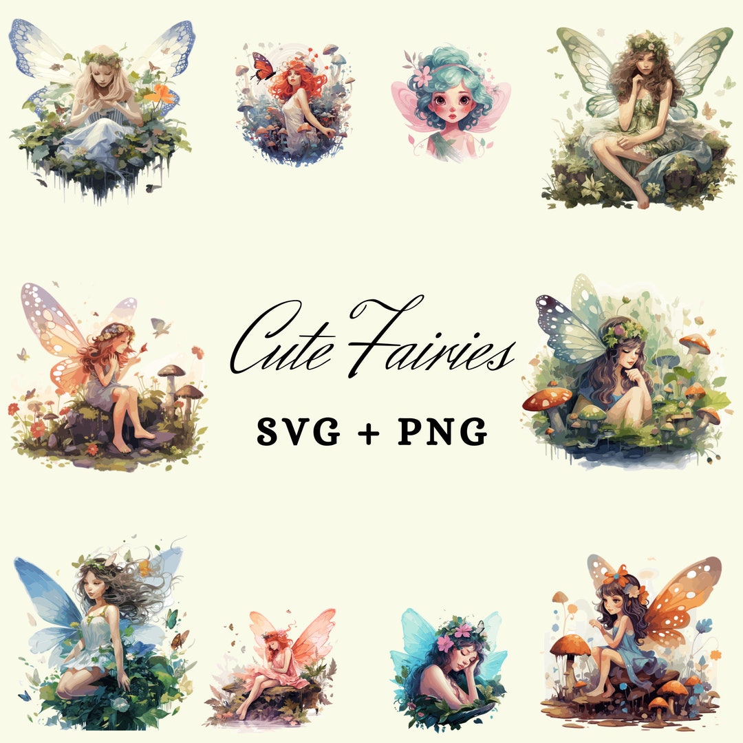 10 Fairy Svg Bundle Fairy Png Bundle Fairy Cut Files Fairy - Etsy Canada