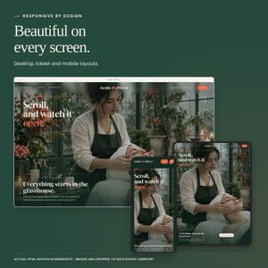Jardin d'Hiver Botanical Spa Template | HTML, React & Next.js Bild 5