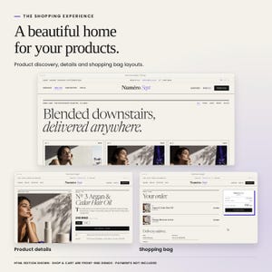Numero Sept: actual responsive HTML layouts for desktop, tablet and mobile.