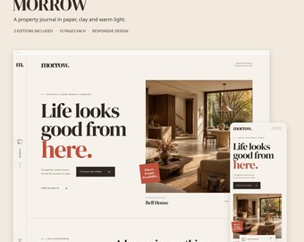 MORROW Editorial Immobilien-Website-Vorlage | HTML, React & Next.js