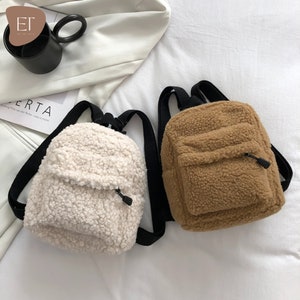 Fluffy rucksack sales