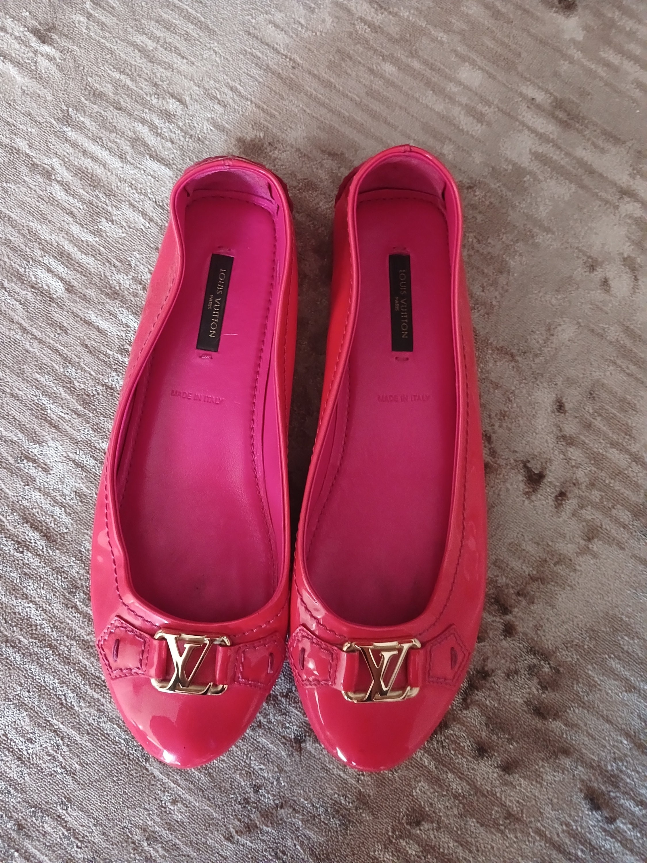 Authentic Louis Vuitton Monogram Pink Ballerina Denim Ballet Flats - Size  8.5 US