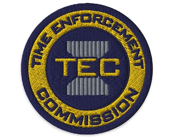 Timecop Movie - TEC - Time Enforcement Commision 3" Embroidered Patch