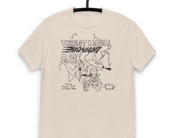 Série télévisée The Office (États-Unis) - T-shirt représentant une esquisse de minuit du niveau de menace