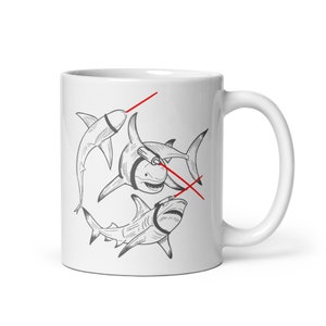 Sharks with Frikkin' Laser Beams Quote Coffee Mug