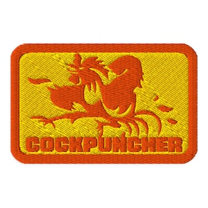 Cockpuncher 3" Broderad Tygmärke