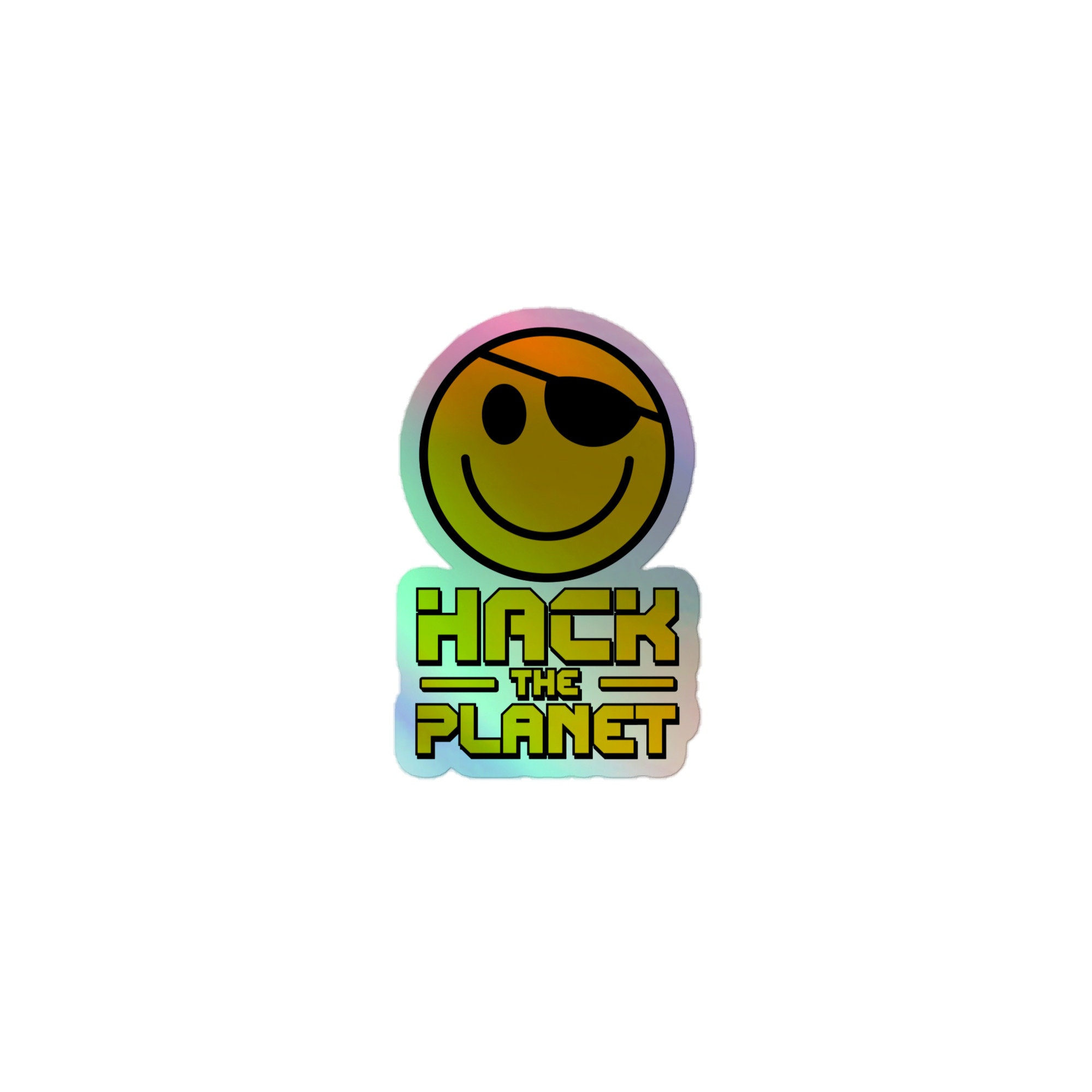 Hack the Planet Holographic Sticker - Etsy
