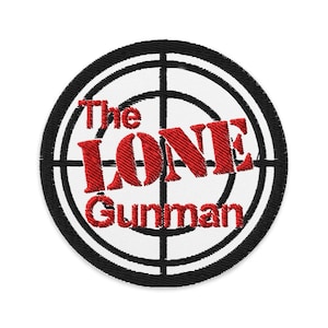 X-Files TV-serien - The Lone Gunman Newspaper Group 3" broderad lapp