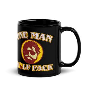 The Hangover Movie — One Man Wolf Pack Black Glossy Mug