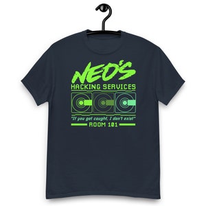 Camiseta de Neo's Hacking Services: "Si te pillan, no existo"
