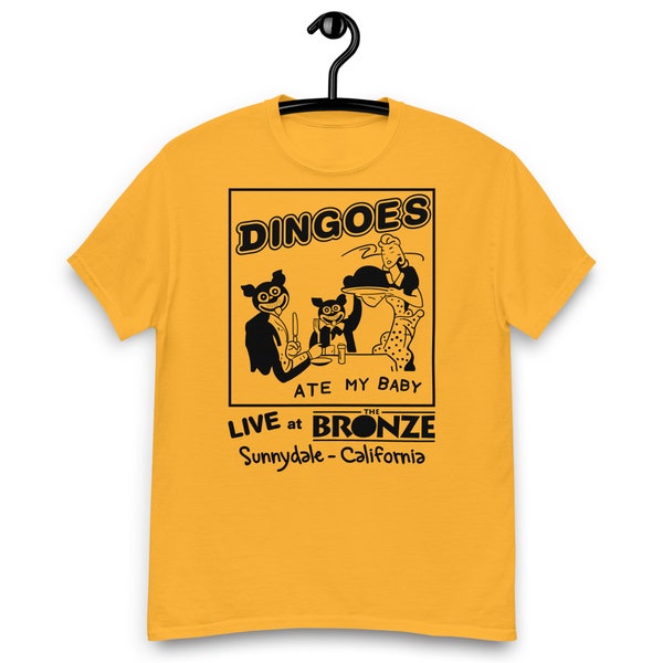 Camiseta de la serie de televisión Buffy la Cazavampiros - Los dingos se comieron a mi bebé en directo en el Bronze