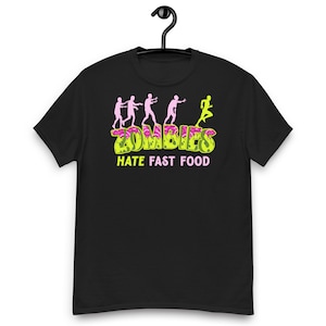 Zombies hassen Fast-Food-T-Shirt