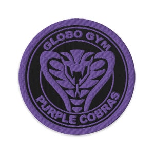 Globo Gym - Purple Cobras 3&quot; Embroidered Patch