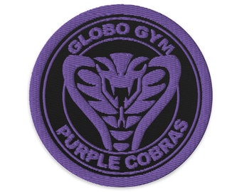 Globo Gym - Purple Cobras 3" Embroidered Patch