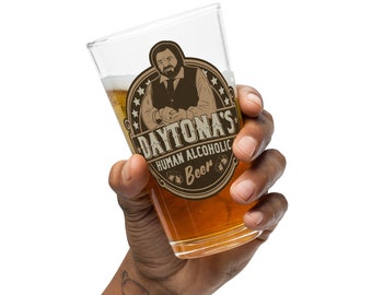 Verre à pinte de bière alcoolique humaine de Jackie Daytona