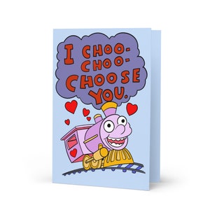 I Choo Choo ti scelgo biglietto d'auguri di San Valentino