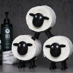 for ALL  roll diameters! Shaun the toilet sheep - set of three