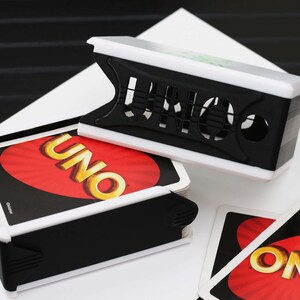 Caja de tarjetas / caja de almacenamiento / caja de tarjetas UNO / personalizable / matrícula escolar