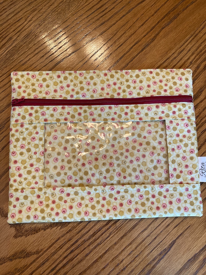 Project Bag With Vinyl Front Window Etsy