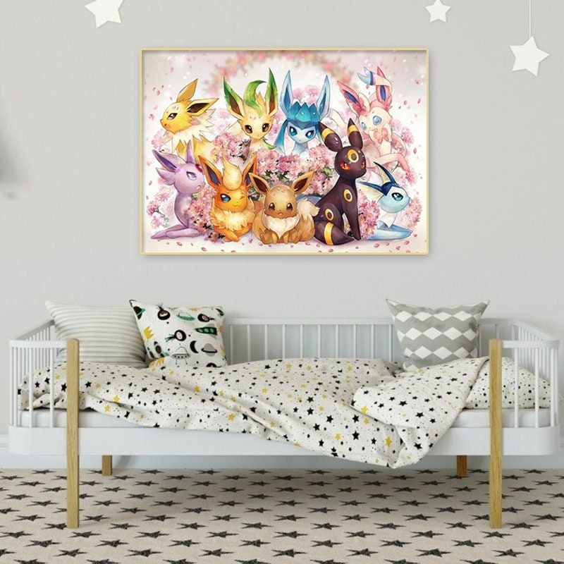 Pokemons evolution Eevee Set Art Print Digital Files decor n - Inspire  Uplift