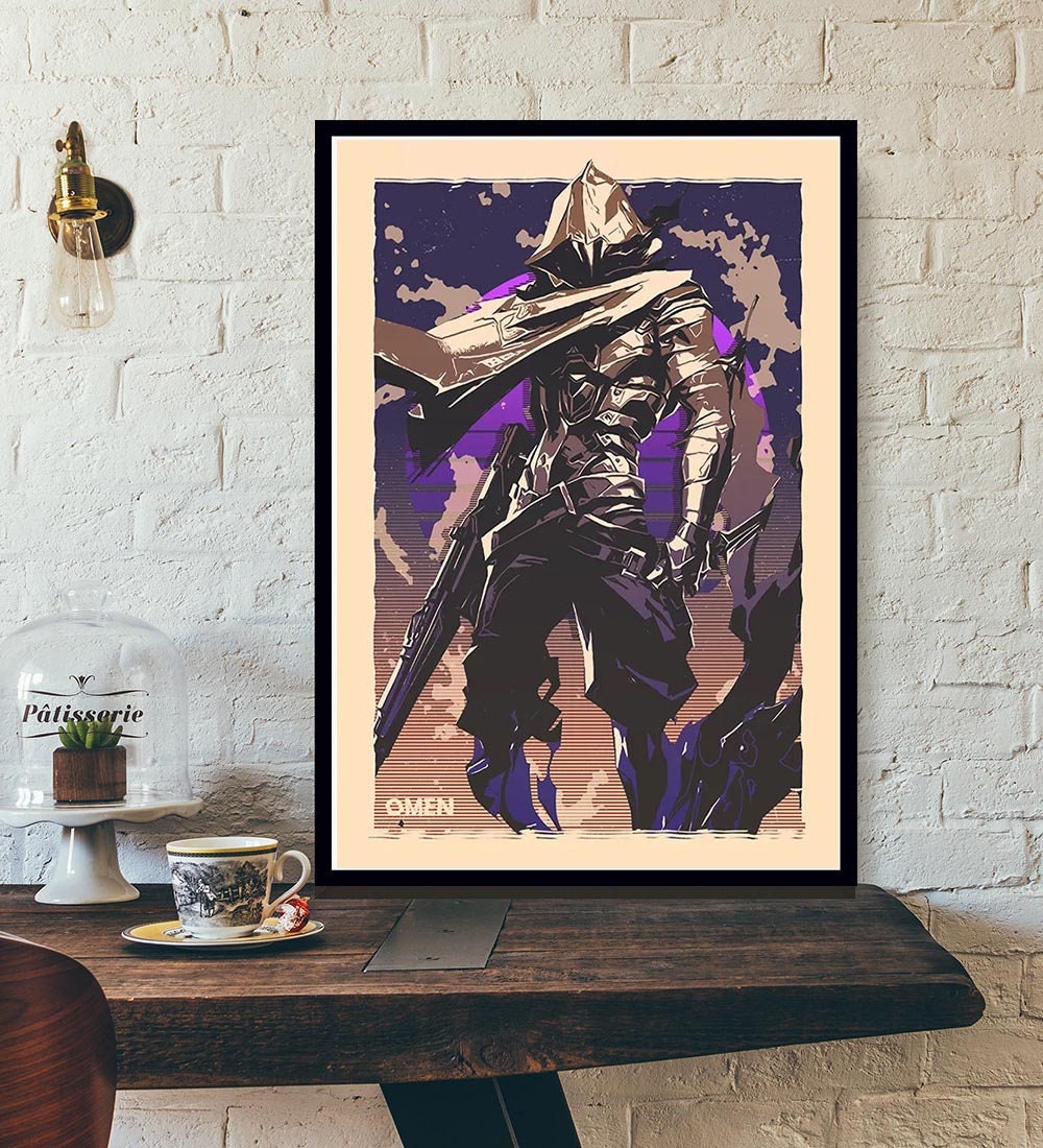 CINEMAFLIX Valorant Game Poster Wall Art Measures 24 x 36 inches (unframed)