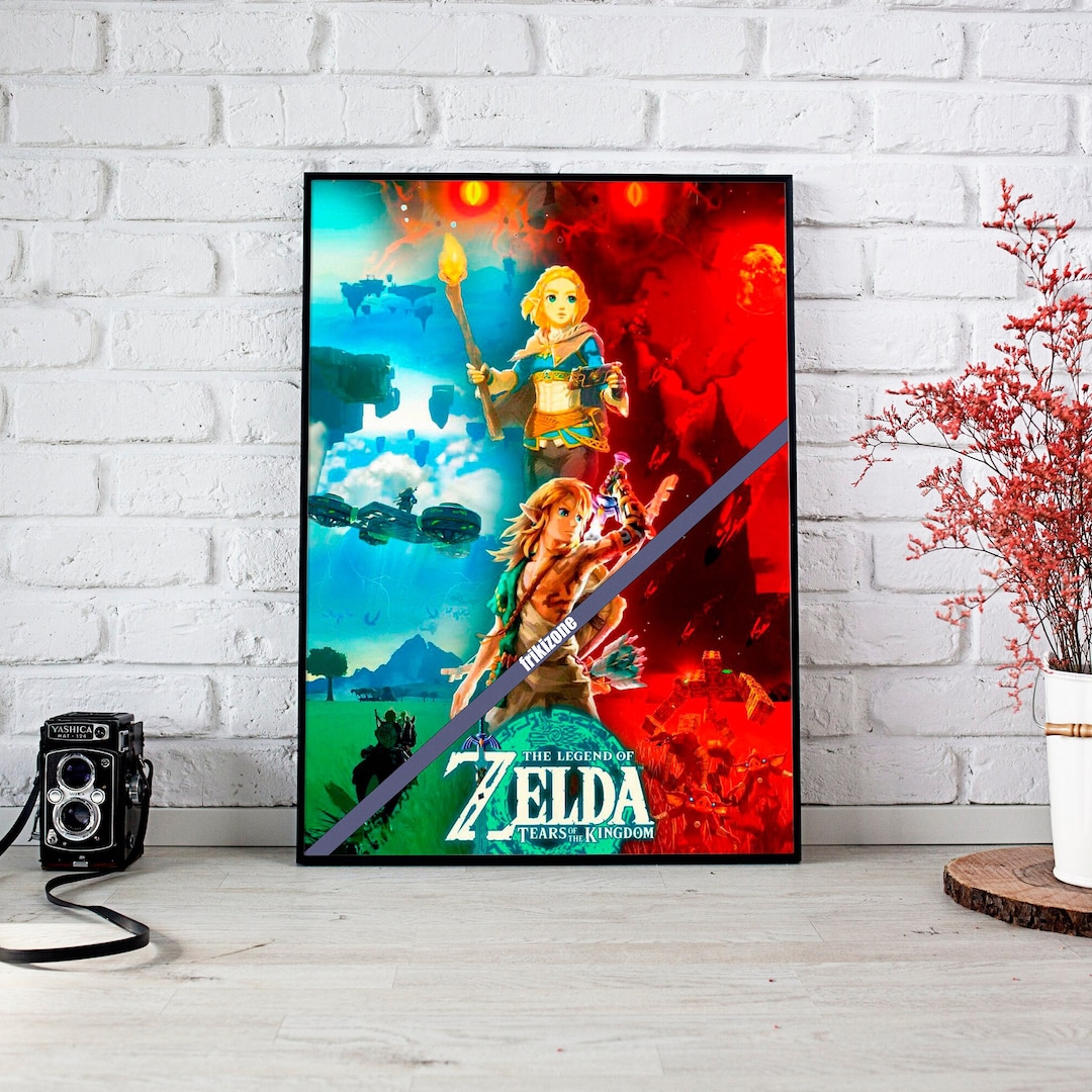 Zelda Retro Posterzelda Posterzelda Tears of the Kingdom Poster Zelda