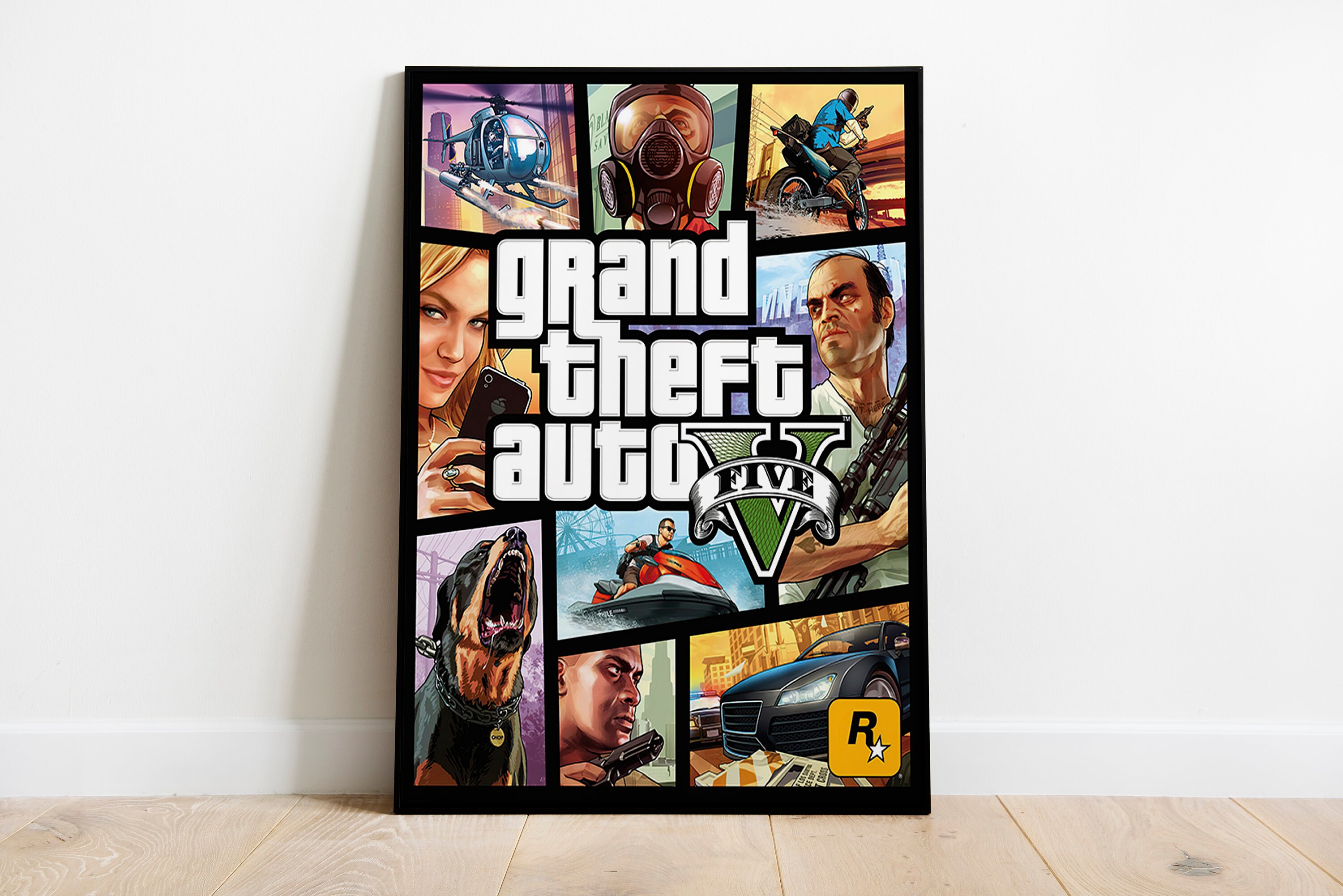 Grand Theft Auto San Andreas GTA Poster Poster Decorative Painting Canvas  Wall Posters and Art Picture Print Modern Family Bedroom Decor Posters