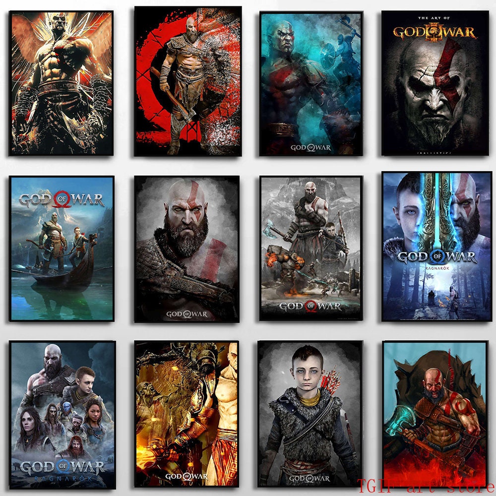 Poster Cartaz God of War Playstation PS3 PS4