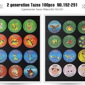 Tazos Pokémon 1era Generación 160 Piezas