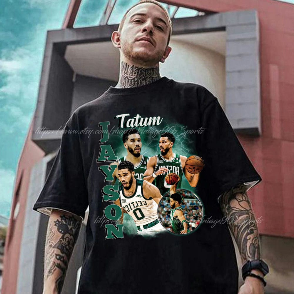 Jayson Tatum Shirt Merchandise Professional Basketball Player Vintage  Bootleg MVP Classic Retro 90s Unisex Sweatshirt Hoodie BGL299 Taco jay