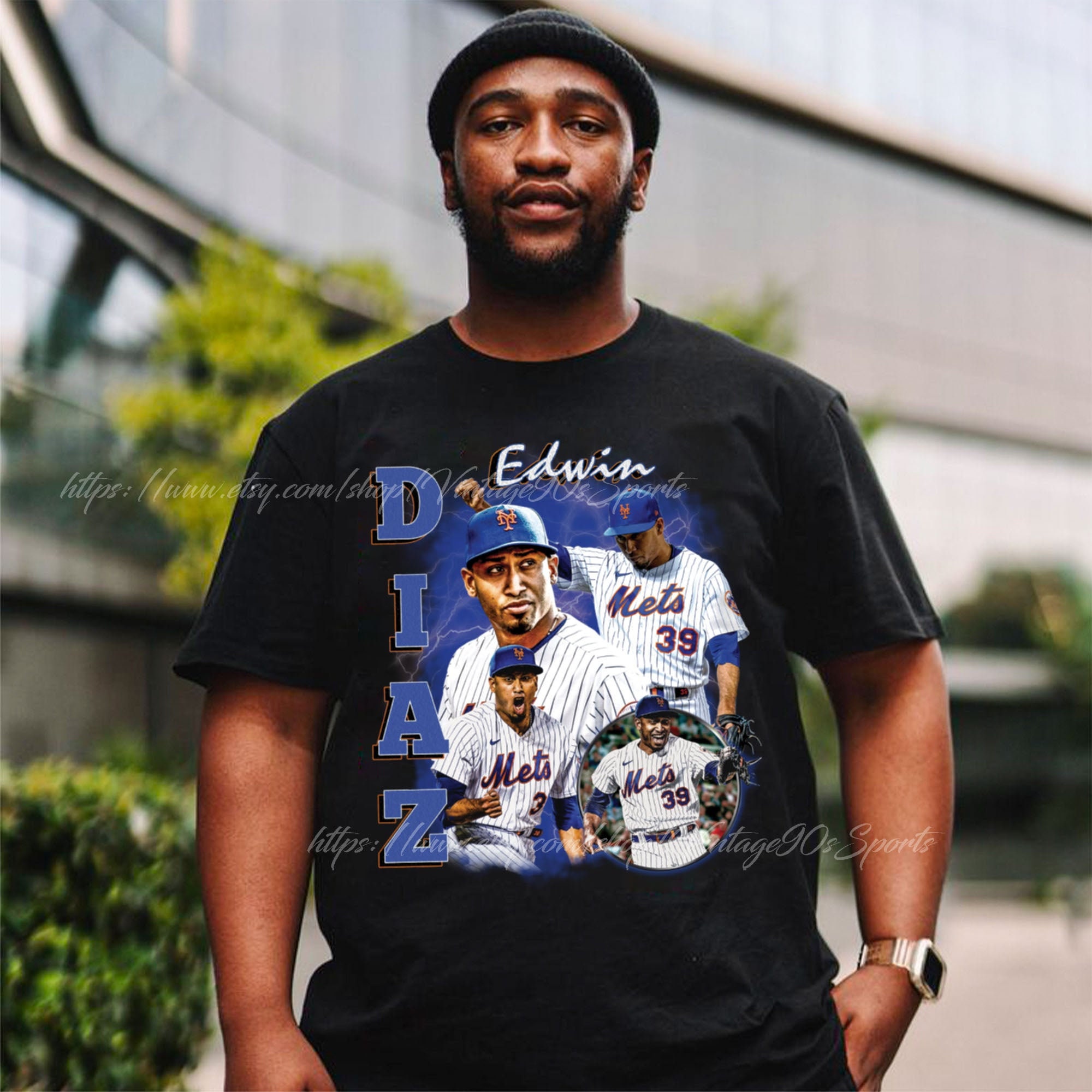 Edwin Diaz Vintage Shirt New York Baseball Shirt Classic 90s 