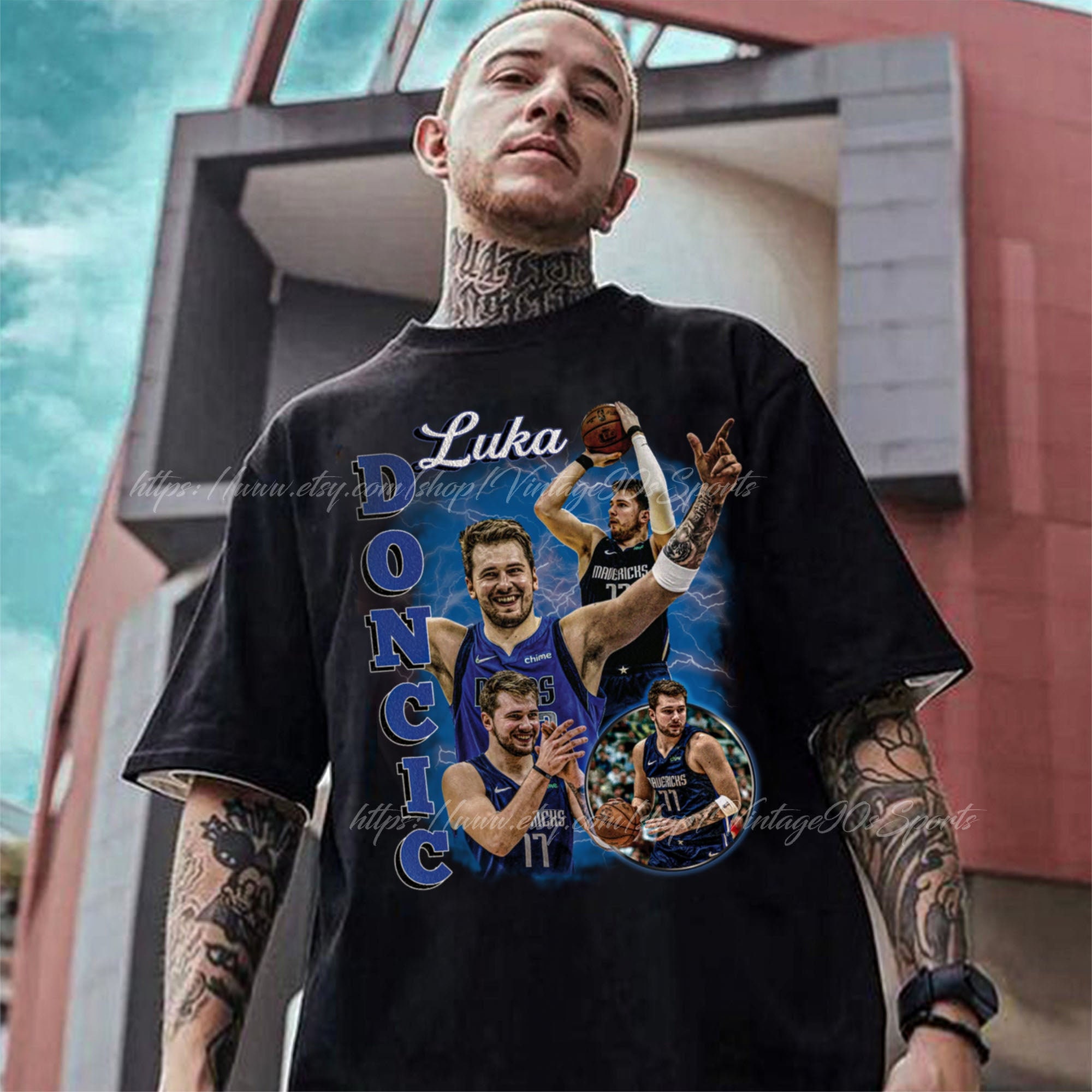 Luka Doncic Shirt - Dallas 90s Vintage x Bootleg Style Rap Tee, Gifts for  Him