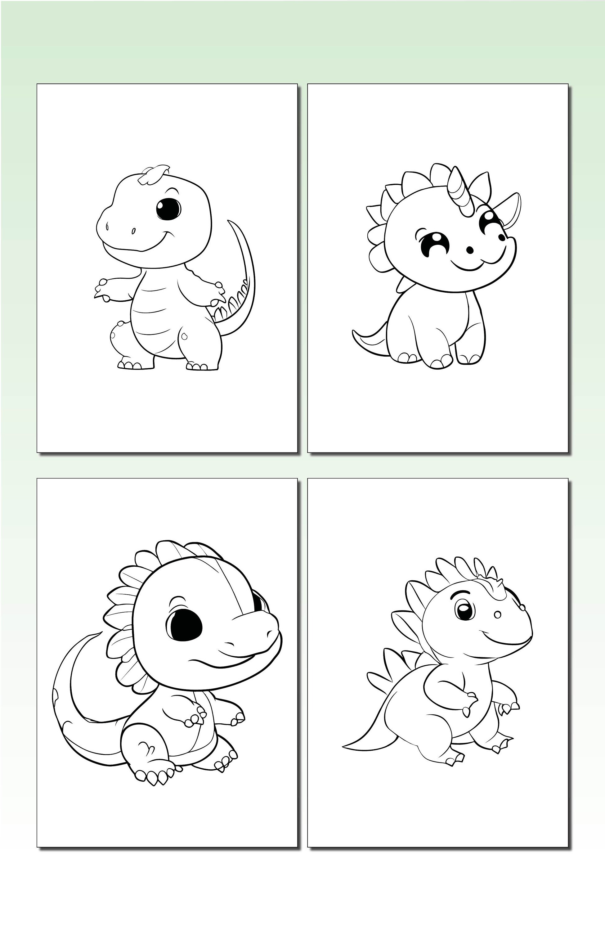 Baby Dinosaurs Coloring Book - Etsy