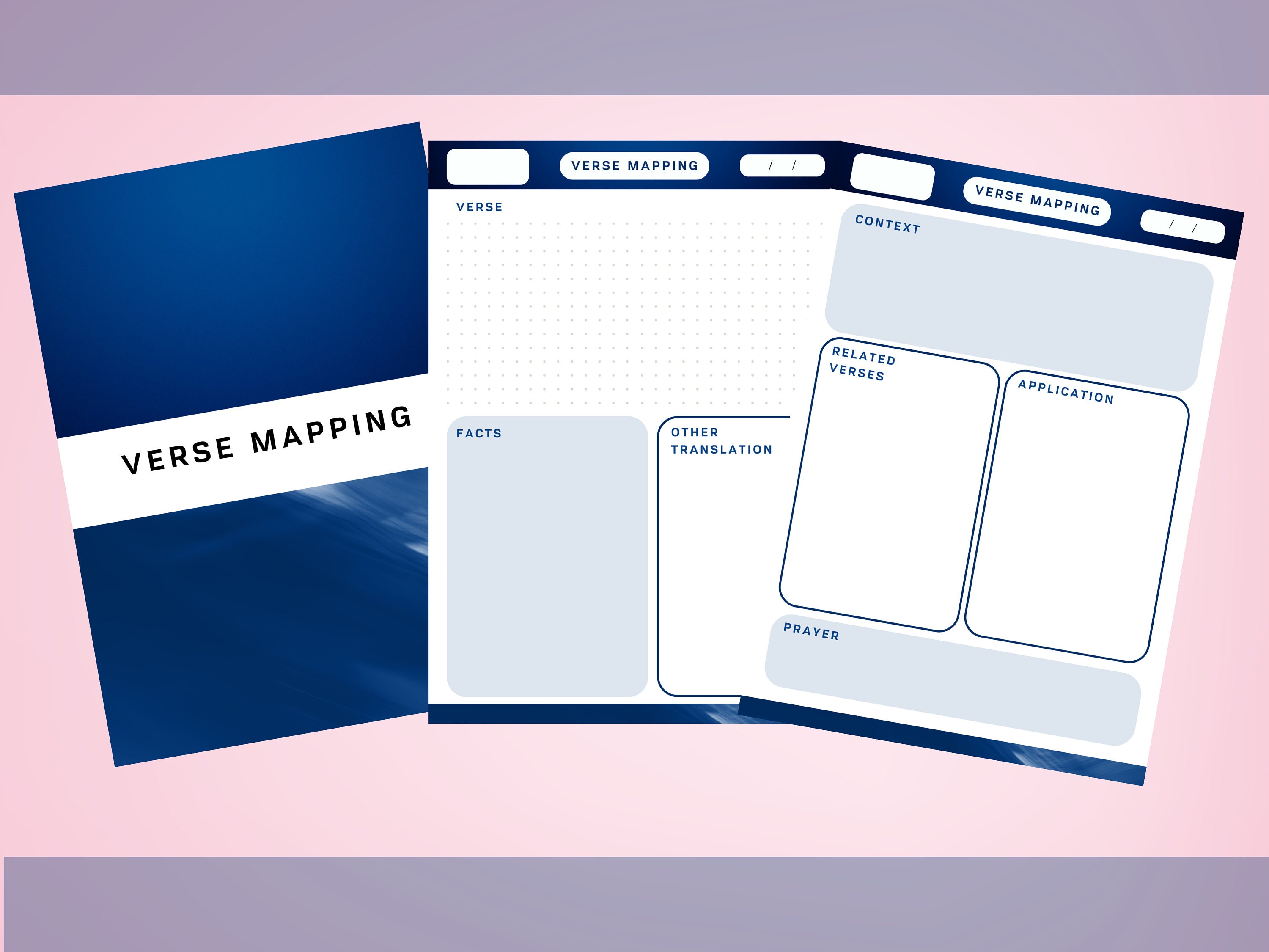 Verse Mapping Color Key Verse Mapping Template Standard Version 3 Colors A4 A5 - Etsy