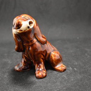 Vintage French Ceramic Dog Liqueur Decanter - Cazanove French Liqueur Decanter - Ceramic Spaniel Dog - Vintage Barware - Mancave Gifts