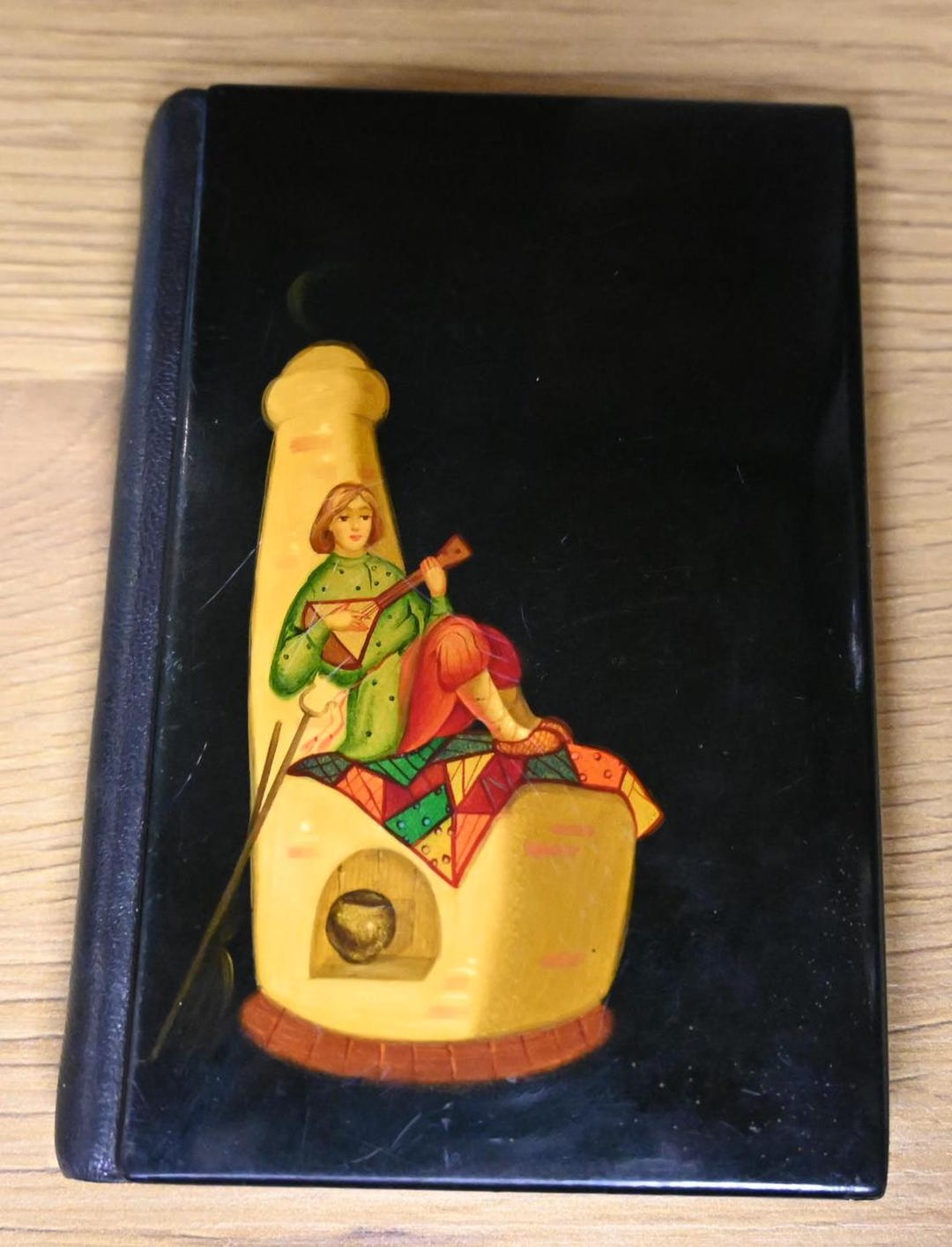 Vintage Russian Lacquer Notebook, Hand Painted Address Book, Slavic ...