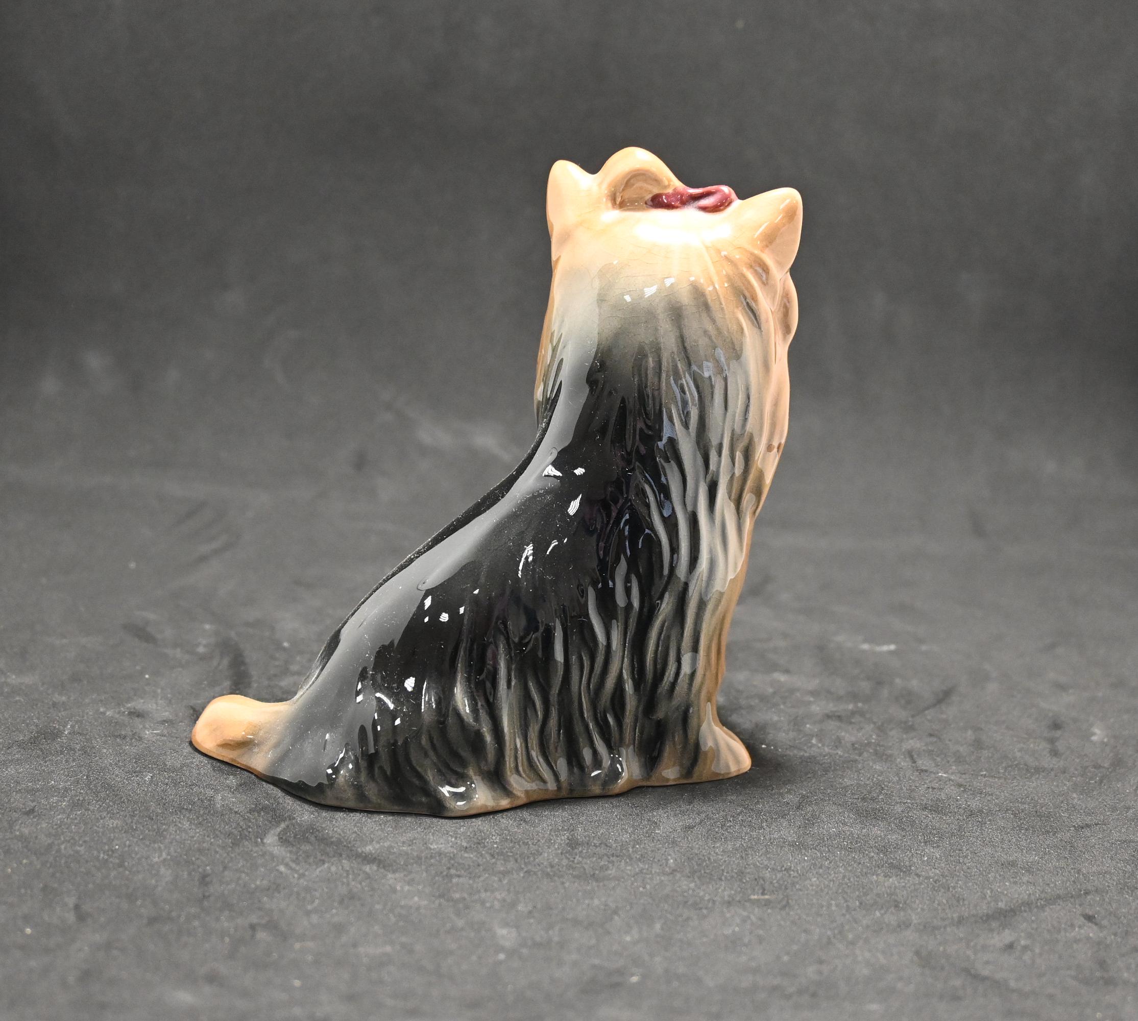 ◆D 12点 シルバック イギリス製 陶器置物 ヨークシャテリア 犬