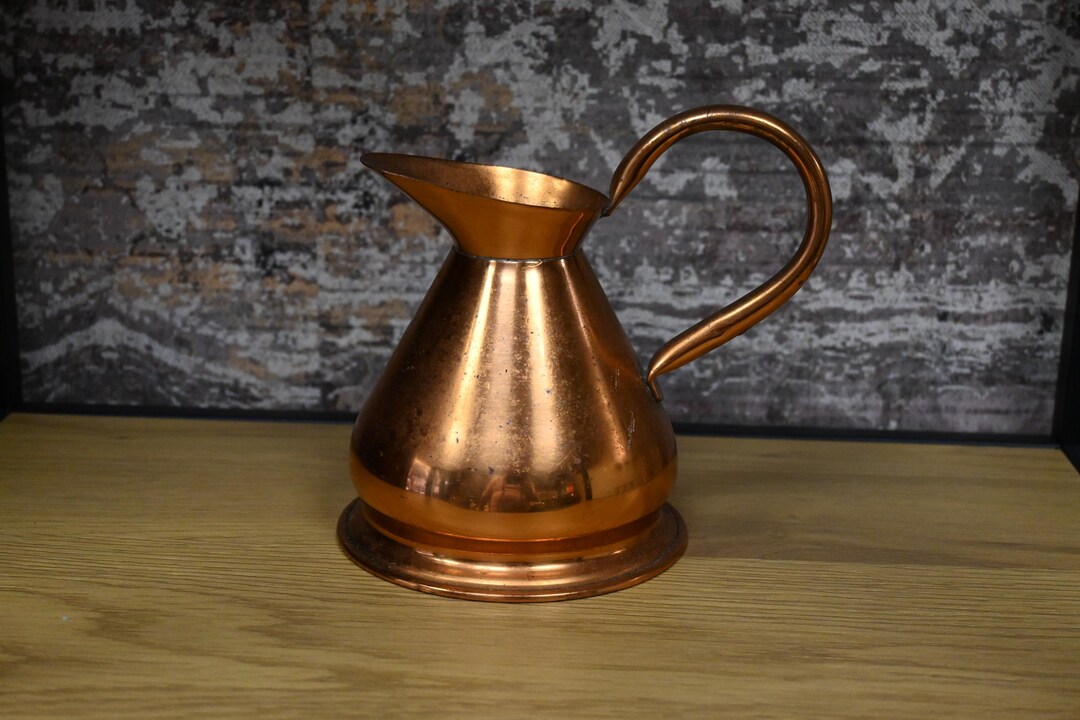 Antique Copper Jug: Vintage Rustic Home Decor - Etsy