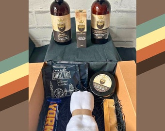 Beard Box| Dad gifts |Dad presents| Men's Grooming |For him present |Beard kit| Beard care |Man’s Pamper Kit| Hamper Box| Father's Day Gifts