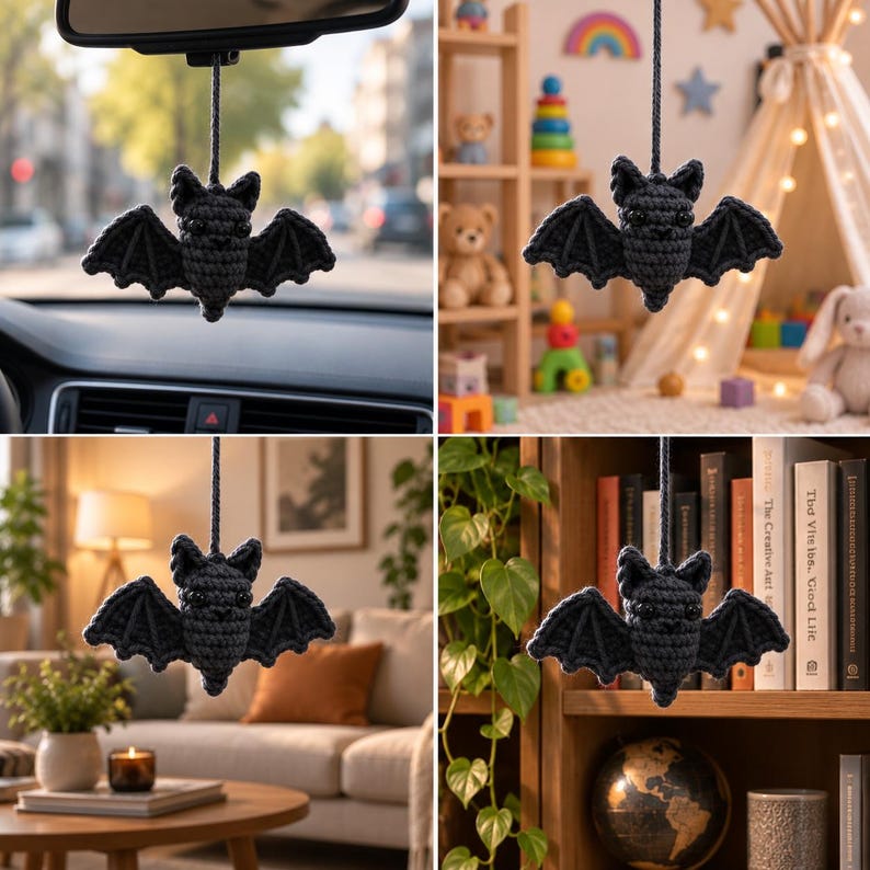 Chibi Bat Crochet Pattern, Amigurumi Plushie, Spooky Fall Decor ...